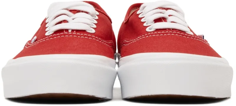 Vans Red OG Authentic LX Sneakers (VN0A4BV905D)