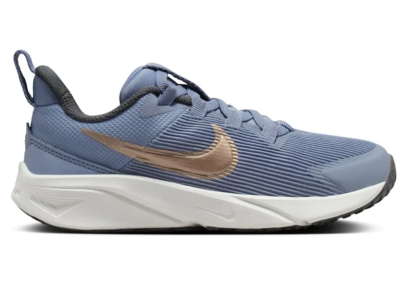 Nike Star Runner 4 Ashen Slate Armory Navy Pure Platinum Metallic Red Bronze (DX7614-405)
