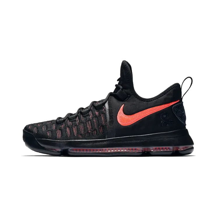 Nike KD 9 Aunt Pearl “Black / Hot Punch” (881796-060)