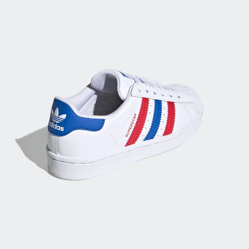 Adidas Superstar Cloud White / Blue / Scarlet (FW5850)
