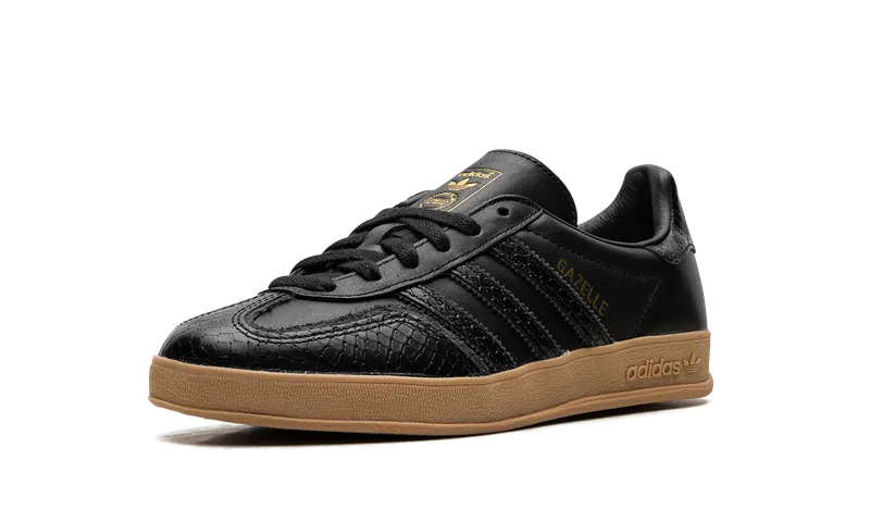 Adidas Gazelle Indoor “Core Black Snakeskin” (IF1978)