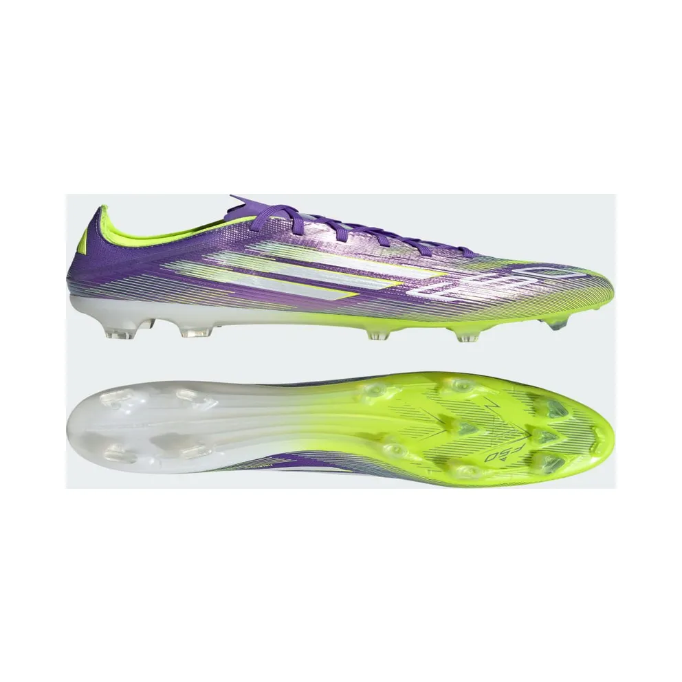 adidas F50 Pro Firm Ground Boots “Purple Rush / Cloud White / Lucid Lemon” (JH7683)