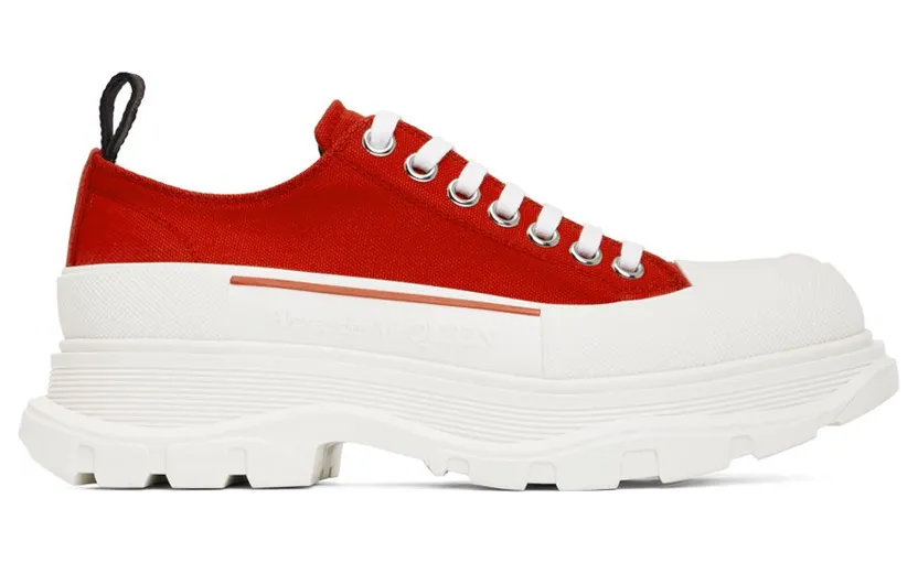 Alexander McQueen Red Tread Slick 6487 LUST RED/WHI/LU (705660W4L51)