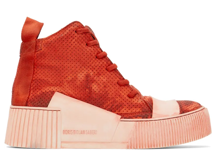 Boris Bidjan Saberi SSENSE Exclusive Red Bamba 1.1 Sneakers (SSNSx13)