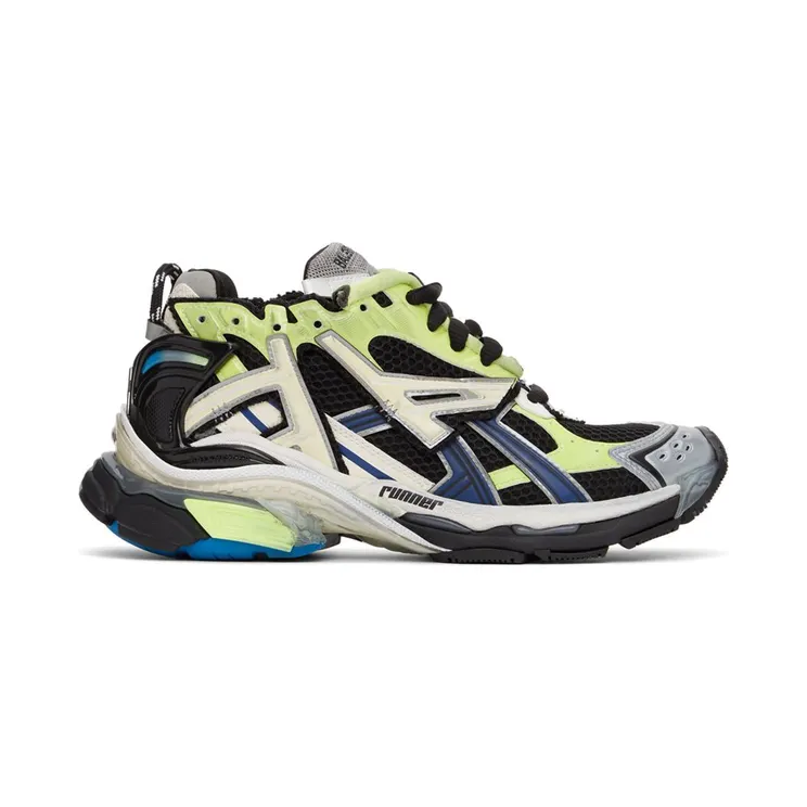 Balenciaga Runner Green Blue Black Grey (677403W3RB55179)