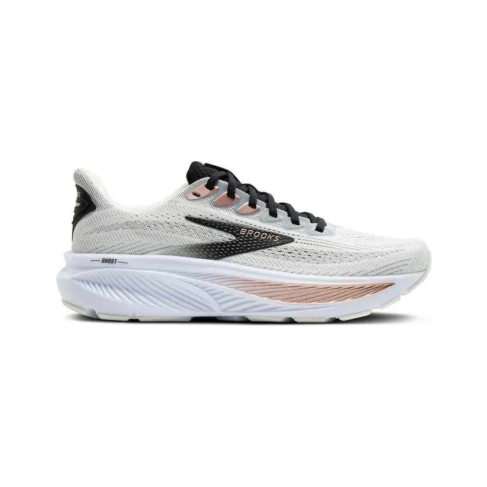 Brooks Ghost White / Black / Rose Gold (120431-1B-105)