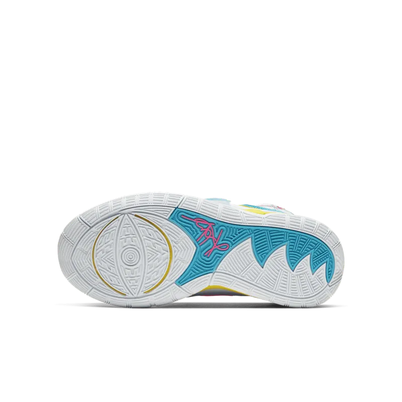 Nike Kyrie 6 90s (GS) White/Opti Yellow-Digital Pink-Blue Fury (BQ5599-101)