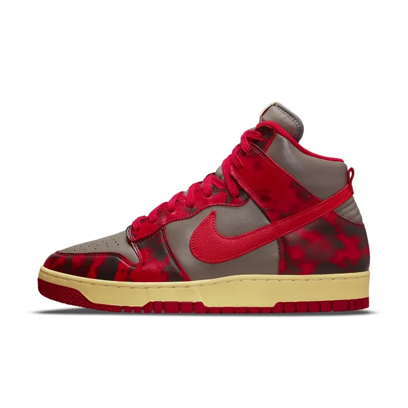 Nike Dunk High 1985 Acid Wash Red – “University Red / Chile Red” (DD9404-600)