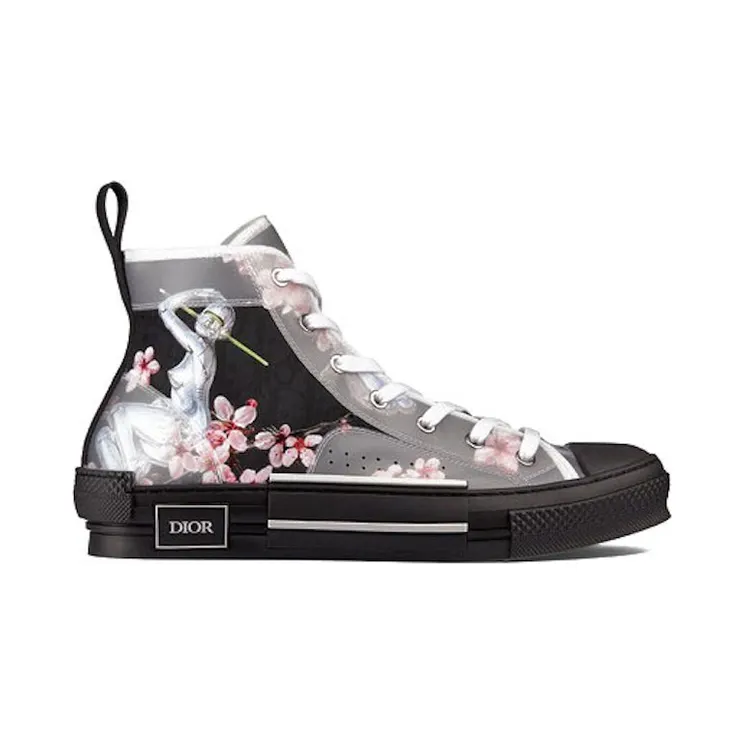 Dior B23 High Canvas Sorayama Robot Black