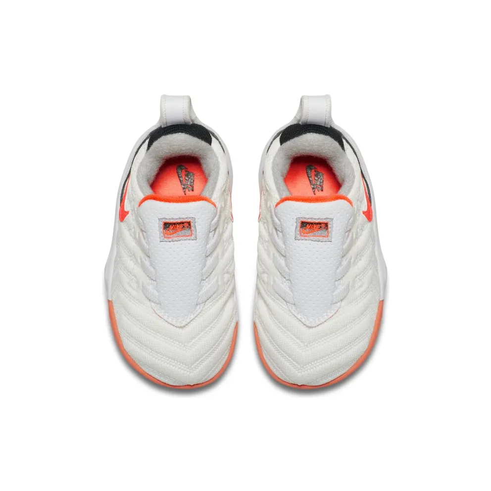 Nike LeBron 16 Whte Hot Lava (TD) White/Hot Lava-Flat Silver (CK3950-100)