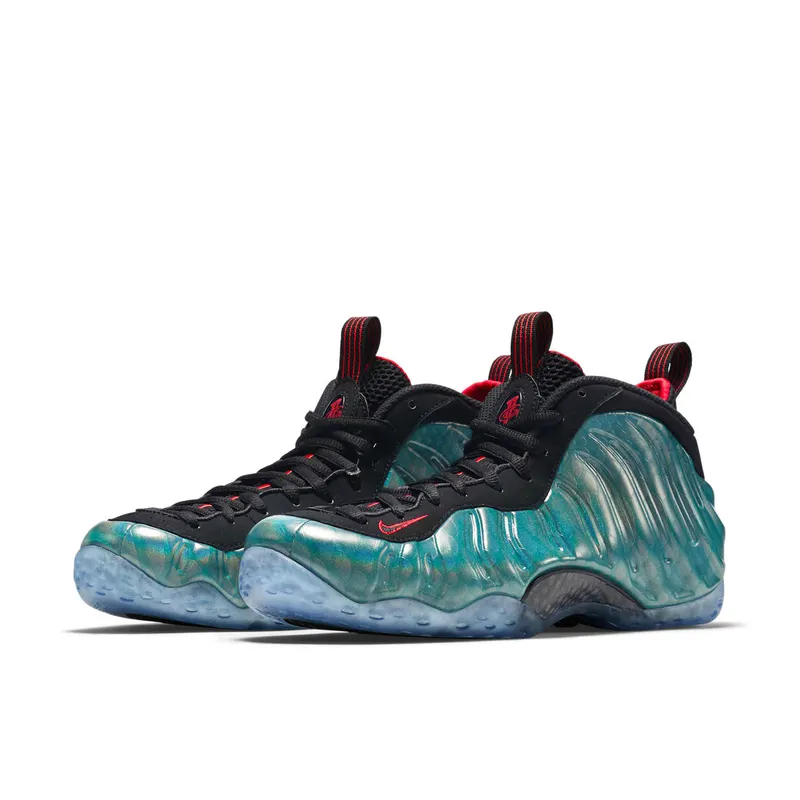 Nike Air Foamposite One Gone Fishing Dark Emerald/Challenge Red-Black (575420-300)