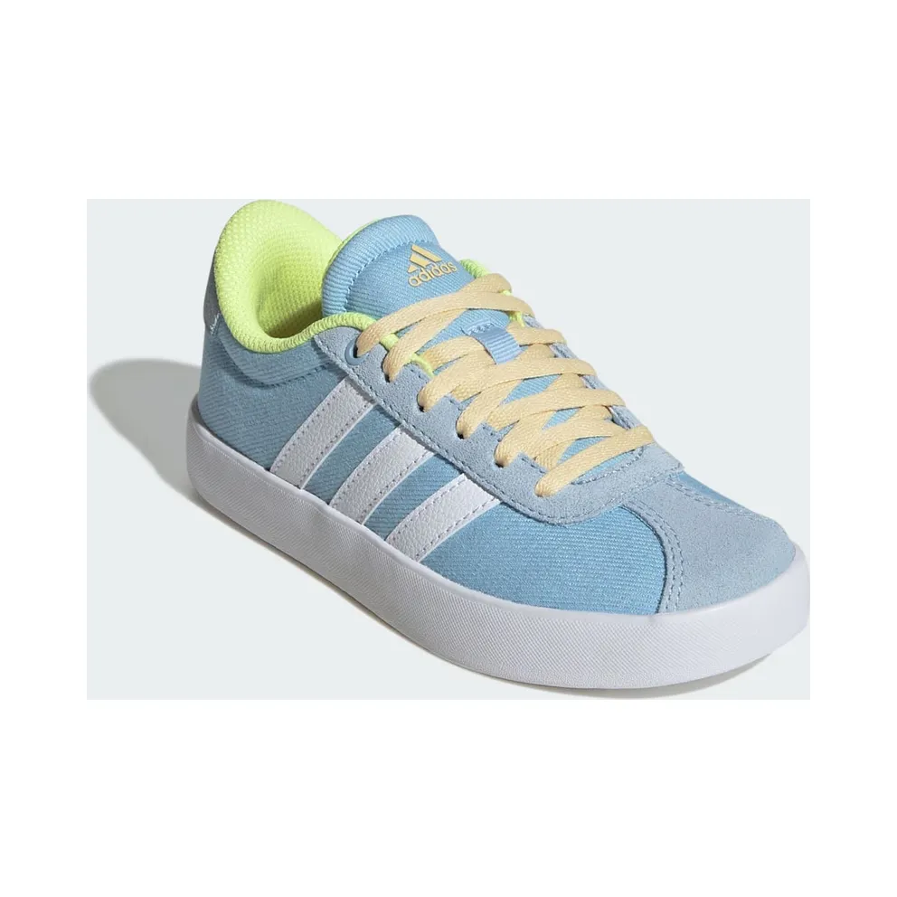 adidas VL Court 3.0 Clear Sky Cloud White Hi-Res Yellow (JS3487)