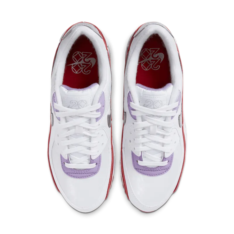 Nike Air Max 90 Recraft Chinese New Year 2020 (W) White/Team Red-Metallic Silver (CU3004-176)