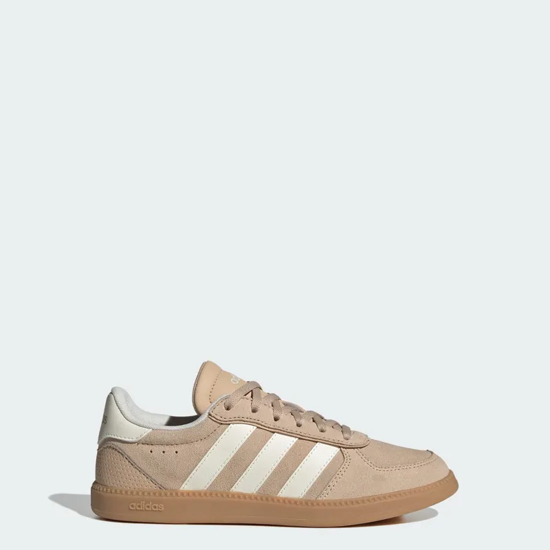 Adidas BREAKNET SLEEK Shoes JUNIOR Magic Beige / Off White / Gum (KI6500)