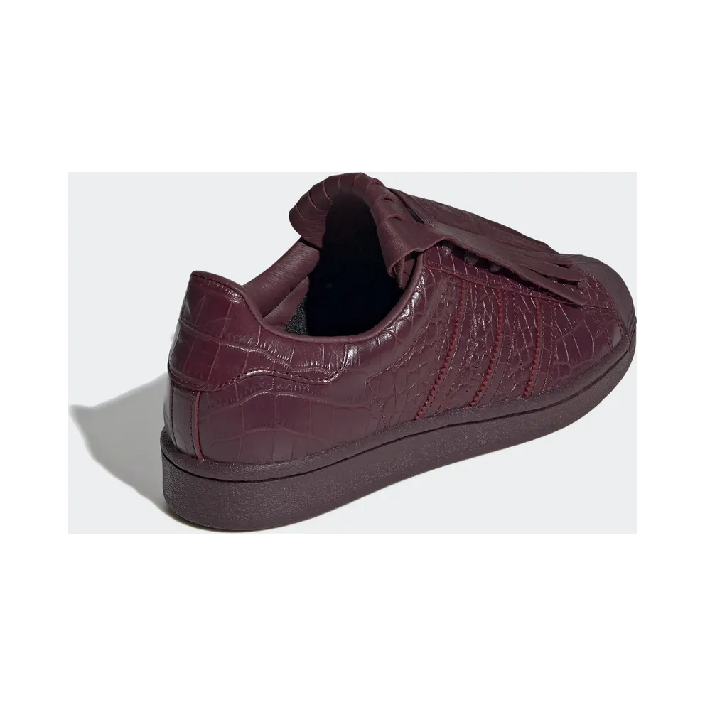 adidas Superstar Fringe Maroon (W) Maroon/Maroon/Gold Metallic (FW8160)