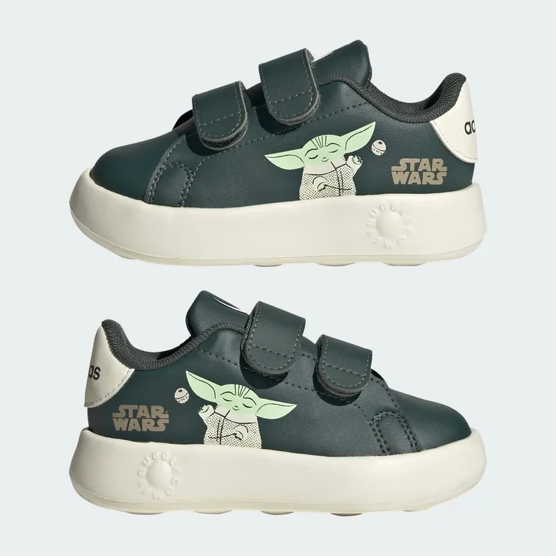 Adidas Star Wars Advantage Shoes Kids Legend Ivy / Off White / Mist Jade (IH6258)