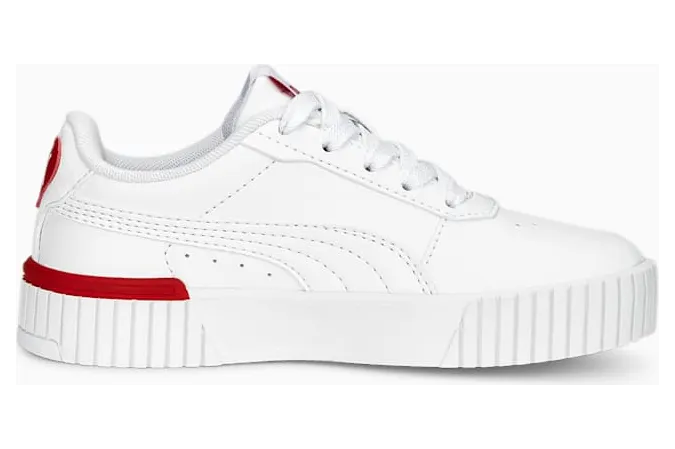Puma Carina 2.0 Red Thread PS “White / Red” (389747-01)