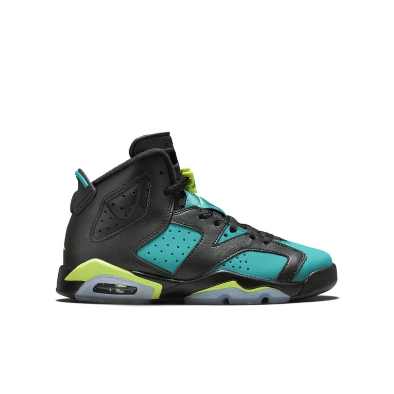 Jordan 6 Retro Turbo Green (GS) Black/Volt Ice-Turbo Green-Black (543390-043)