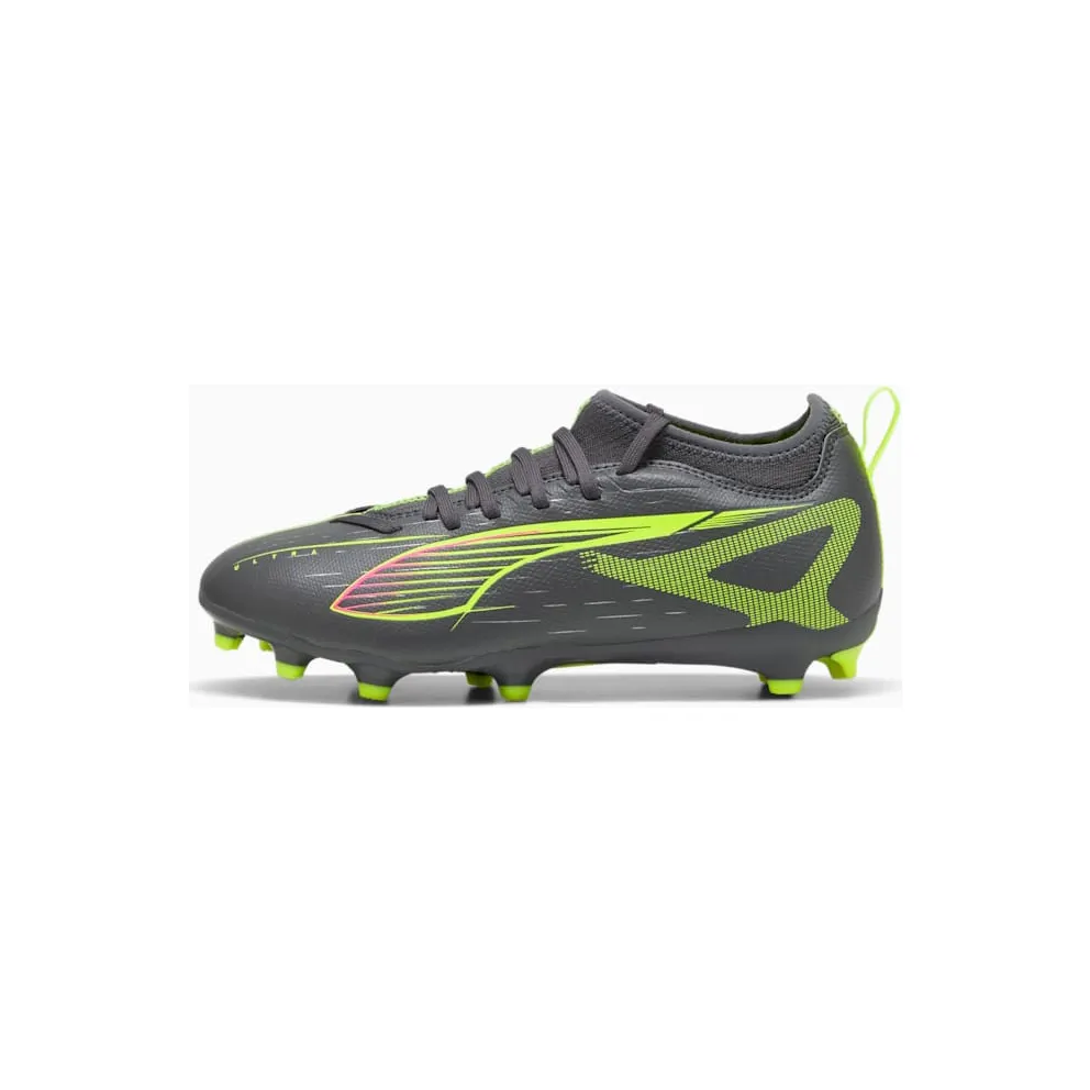 Puma Ultra 5 Match FG/AG Jr Matte Aged Silver Yellow Alert Aged Silver (108167-03)