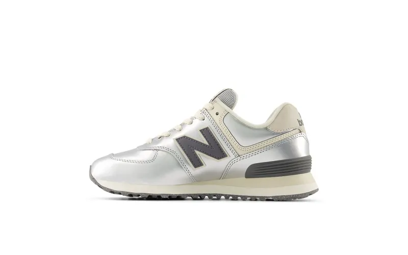 New Balance 574 Metallic Silver / Artic Grey (WL574MLG)