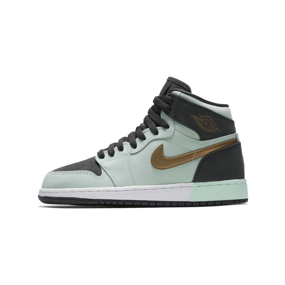 Jordan 1 Retro High Mint Foam Anthracite Metallic Gold (GS) Mint Foam/Anthracite-White-Metallic Gold (332148-300)