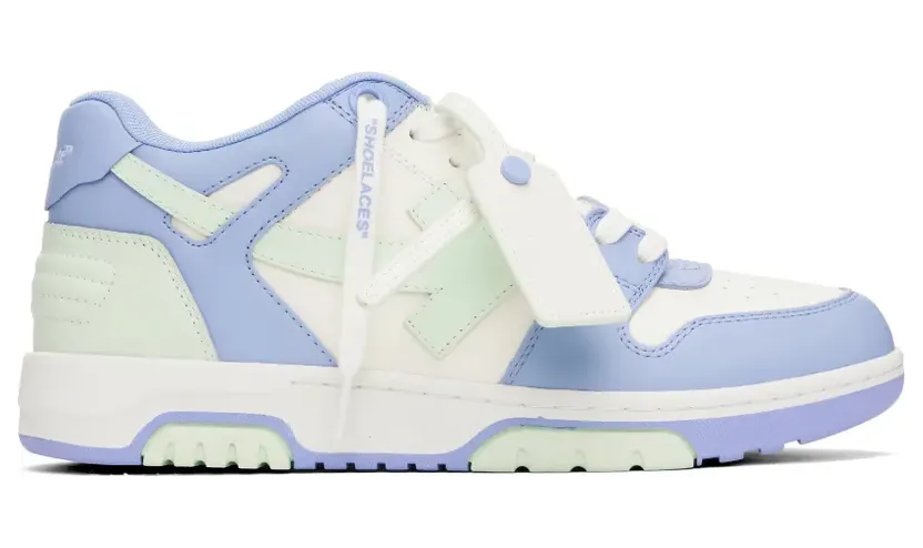 Off-White Sneakers met Arrow-applicatie – Blauw (OMIA189S25LEA0044241)