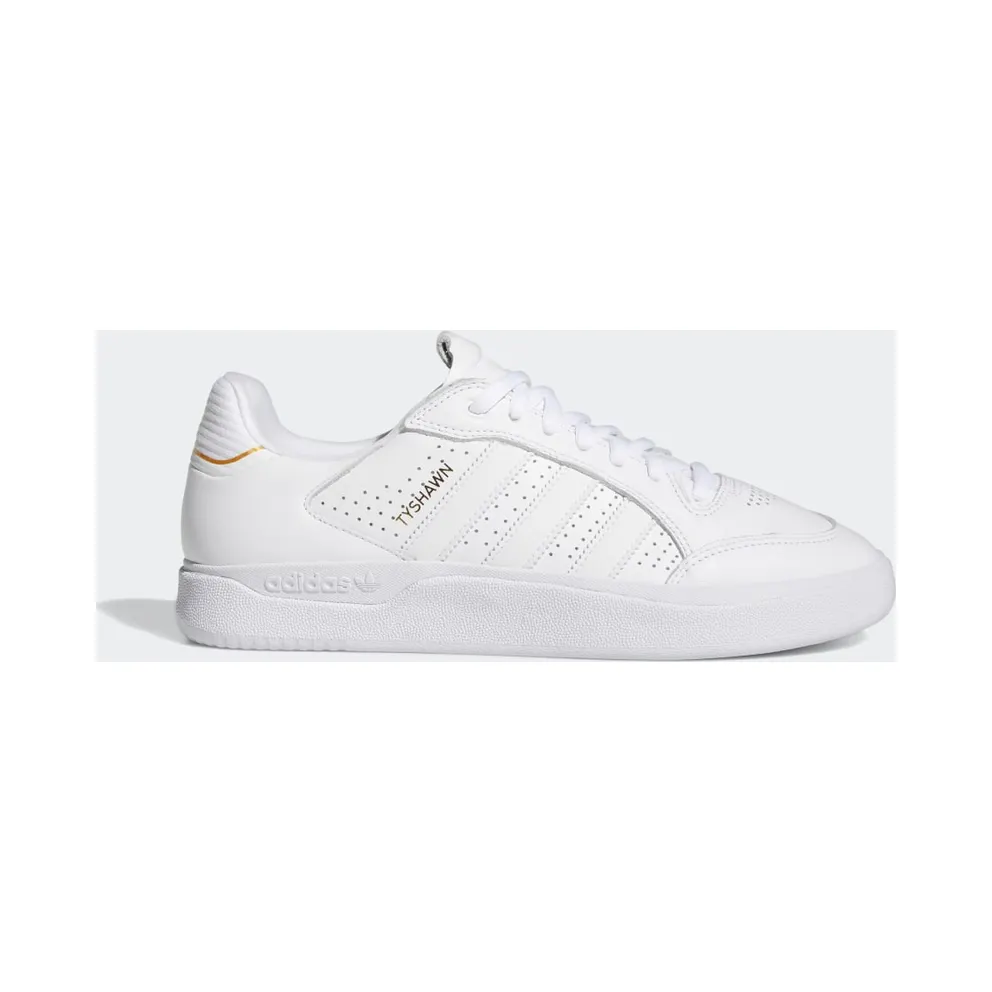 adidas Tyshawn Low Schuh Cloud White / Cloud White / Gold Metallic (GW3182)