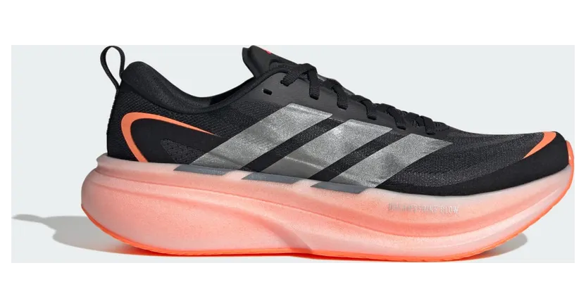 Adidas SUPERNOVA GLIDE M HARDLOOPSCHOENEN Core Black / Iron Metallic / Lucid Orange (KJ8760)