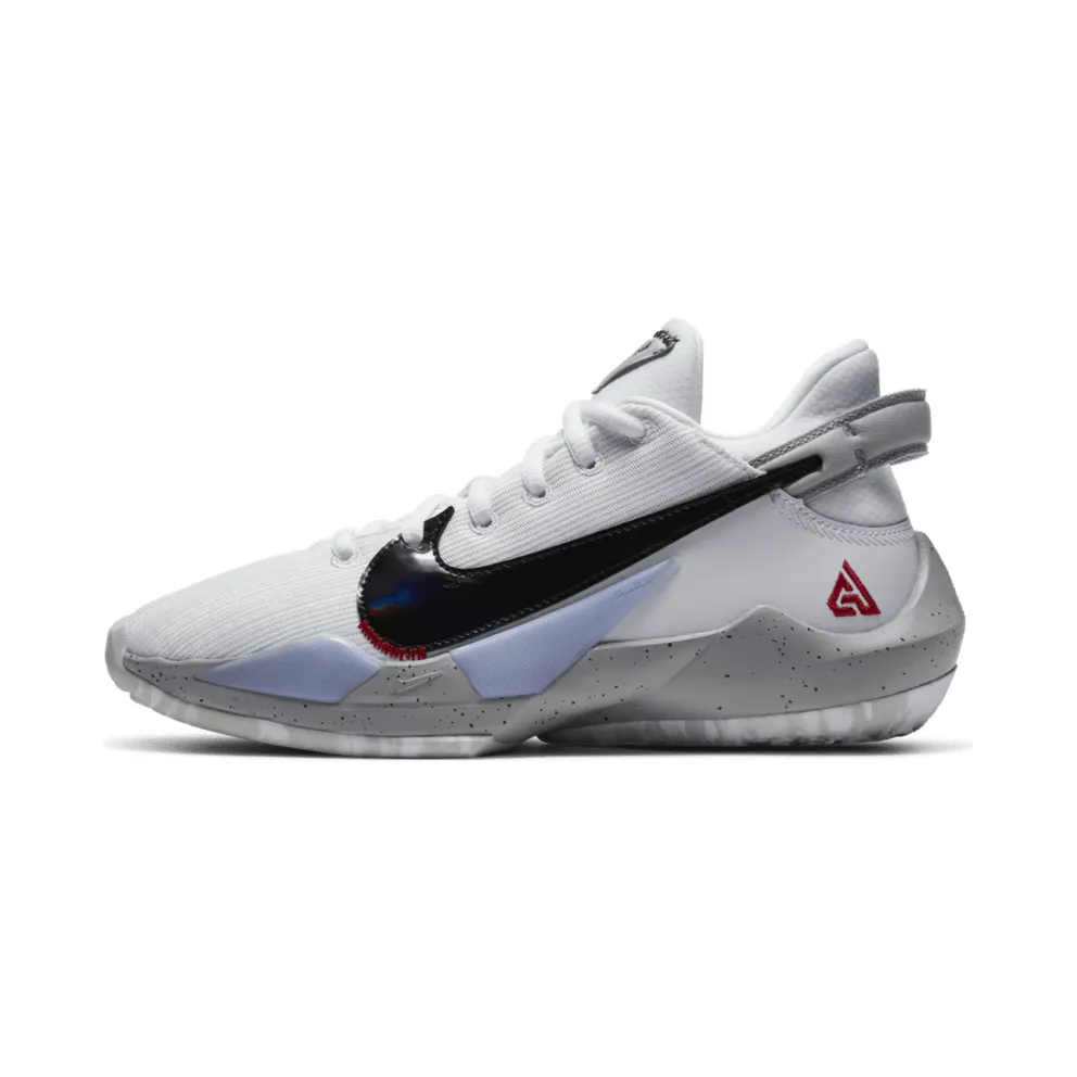 Nike Zoom Freak 2 White Cement (GS) White/White-University Red-Grey Fog (CN8574-100)