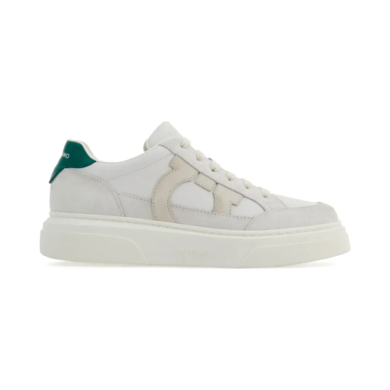 Ferragamo Gancini van kalfsleer “White” (769881)