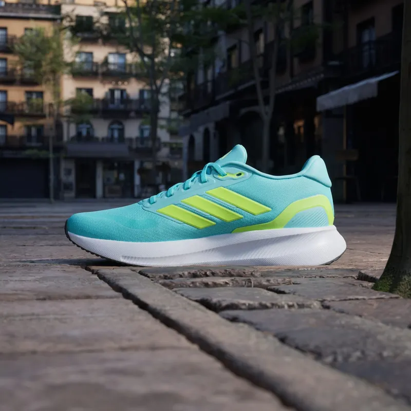 Adidas Runfalcon 5 Running Shoes Flash Aqua / Lucid Lemon / Core Black (JI3387)