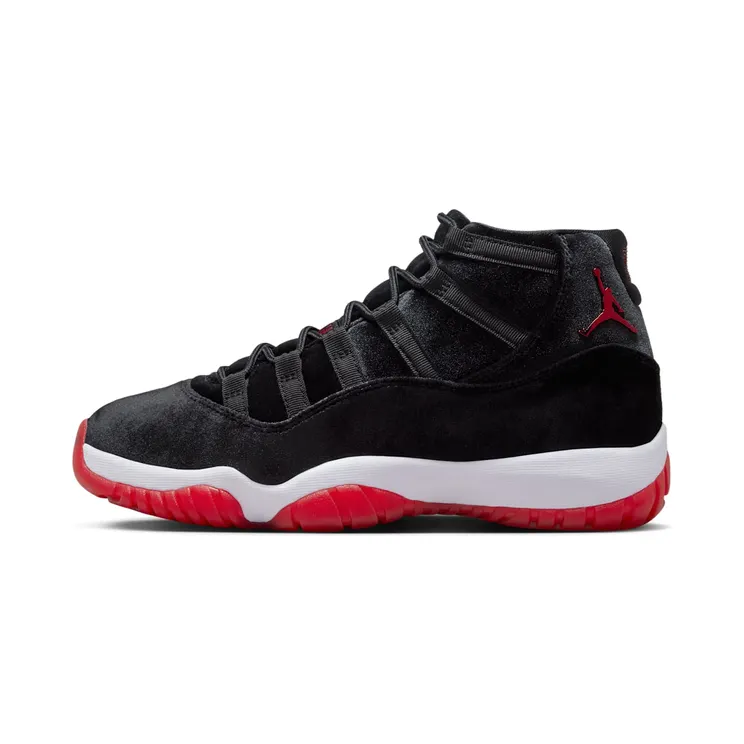 Air Jordan 11 Bred Velvet “Black / White / Gym Red” (DB5457-061)