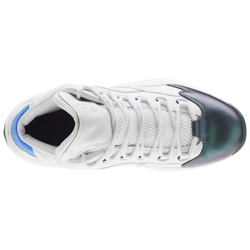 Reebok Question Mid Curren$y Jet Life Stem Green/Vital Blue-White-Purple Emperor (Other Brands Reebok)
