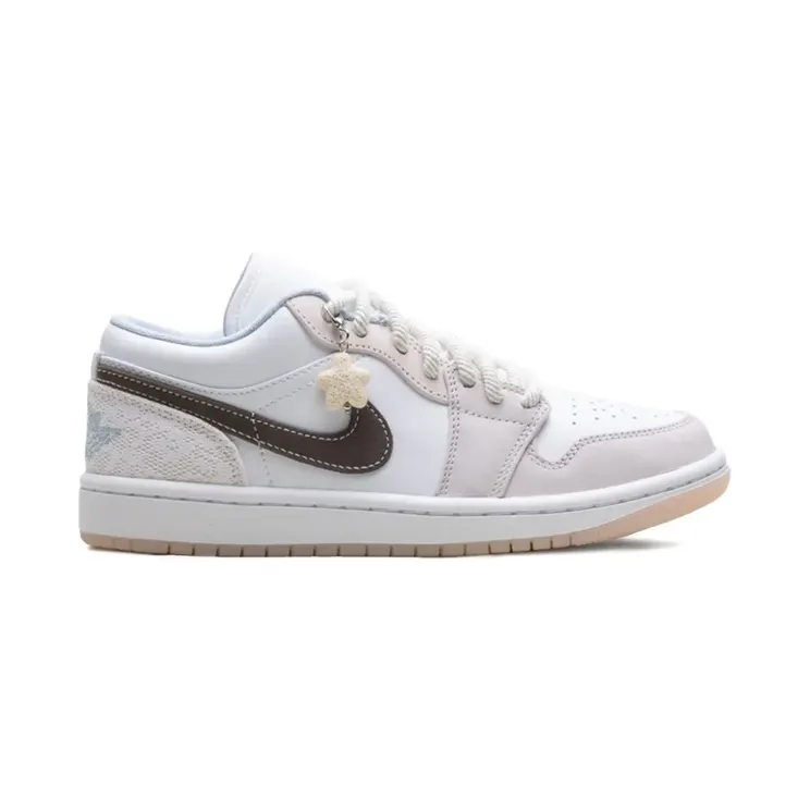 Nike Jordan 1 Low White/White/Light Soft Pink/Ironstone “White” (IB8859)