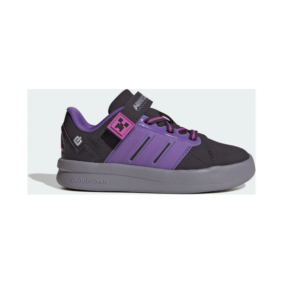 Adidas ADIDAS MINECRAFT LIGHTORAMA COURT Shoes KIDS Aurora Black / Purple Rush / Purple Burst (KI9113)