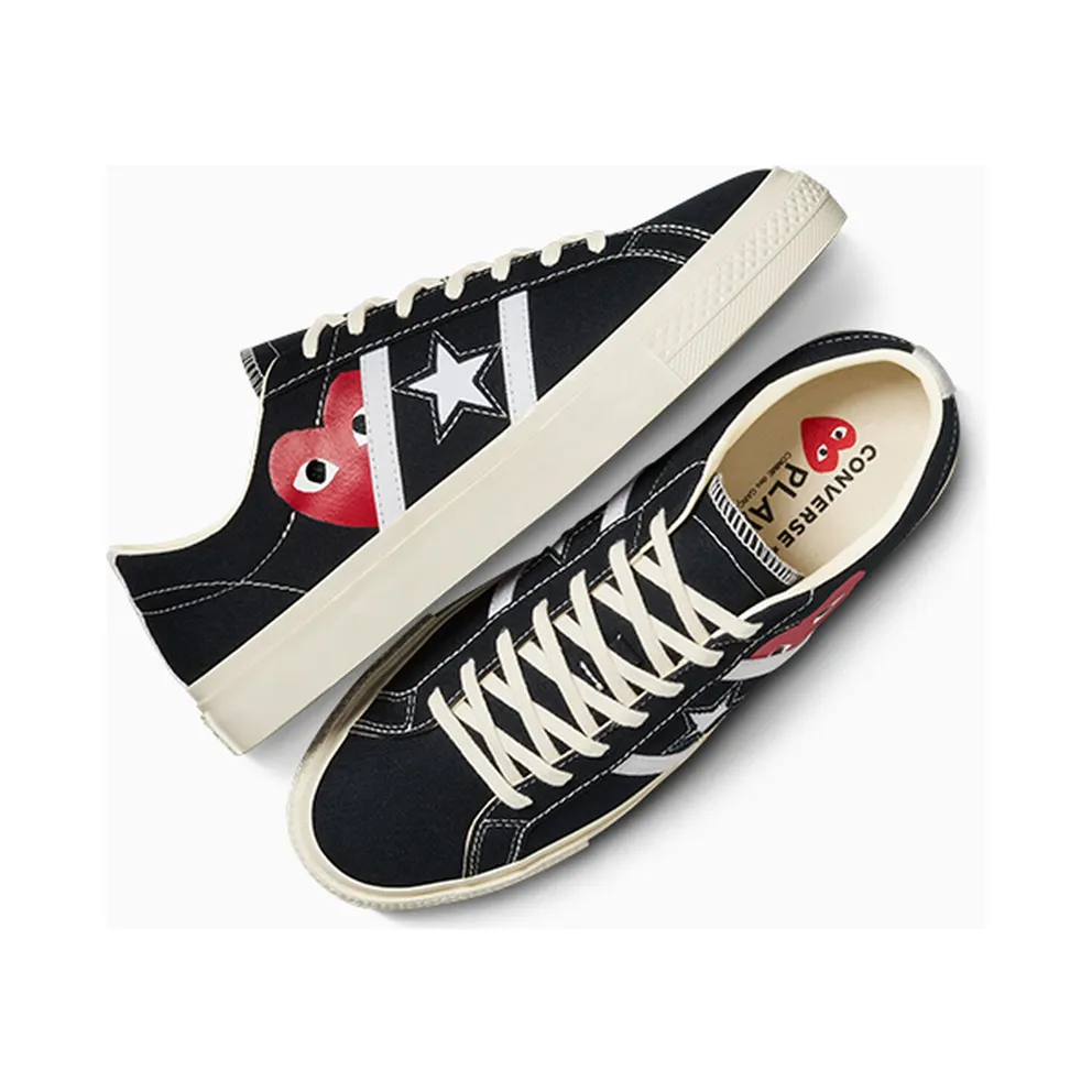 Converse x PLAY Comme des Garçons One Star Academy Pro Black/Egret/Red (A09870C)