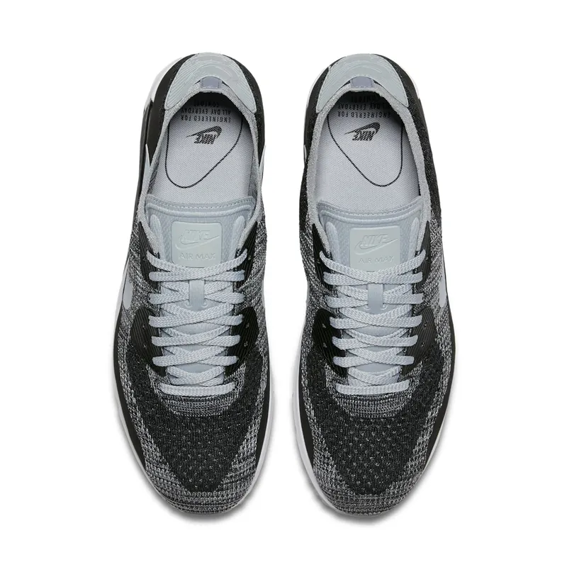 Nike Air Max 90 Ultra 2.0 Flyknit Black Wolf Grey Black/Wolf Grey-Pure Platinum-Dark Grey (875943-005)