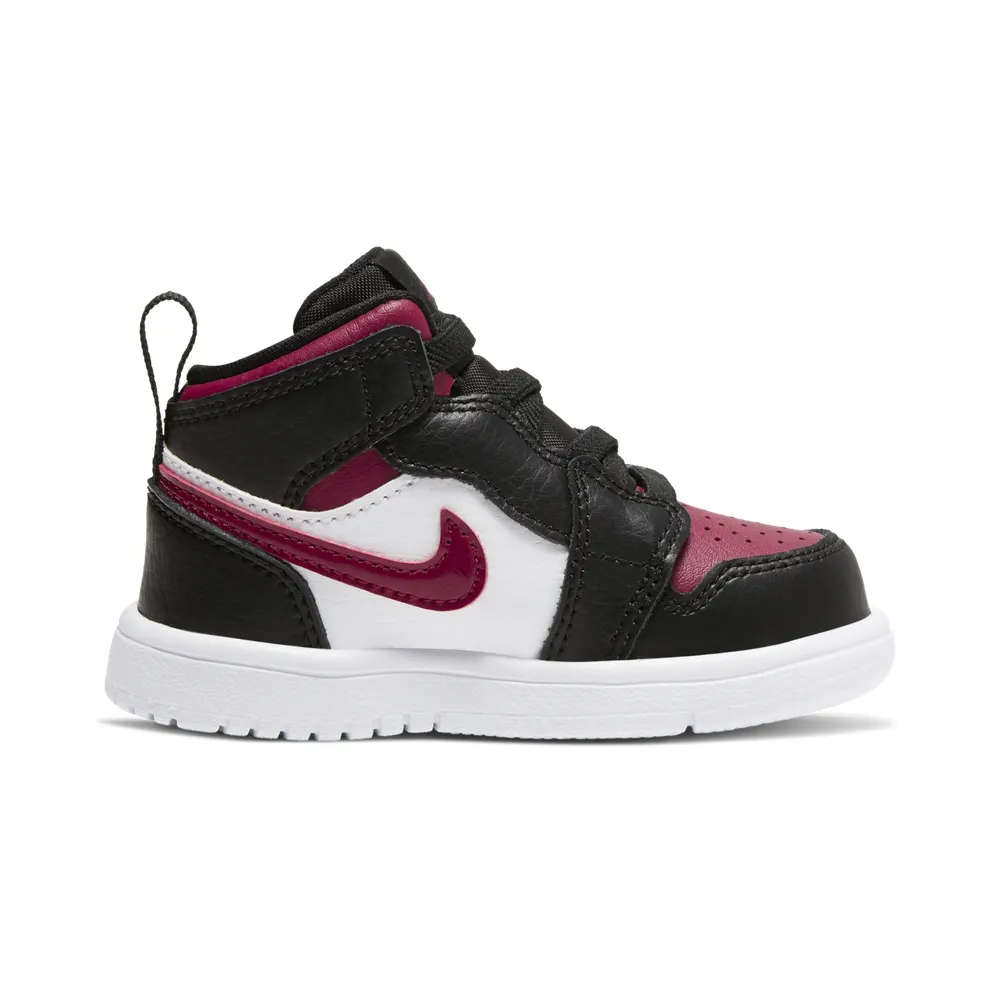Air Jordan 1 Mid ALT TD “Black / White / Noble Red” (AR6352-066)