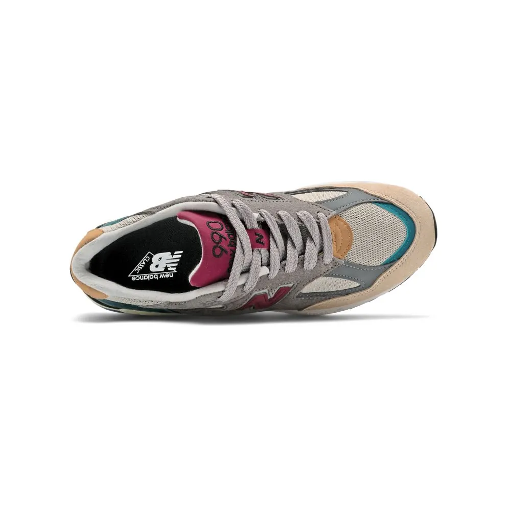 New Balance 990v2 Grey Green Maroon (M990CP2)