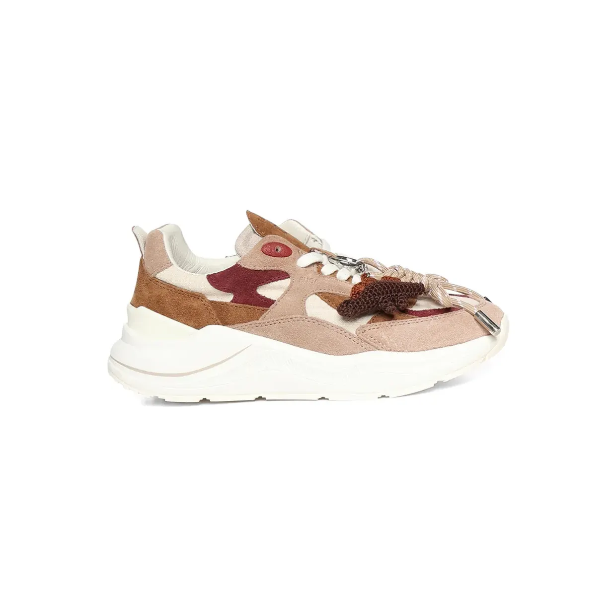 D.A.T.E. Fuga sneakers met vlakken – Beige (W441FG)