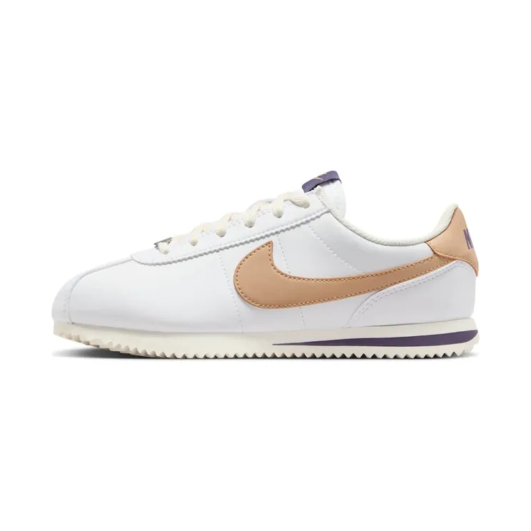 Nike Cortez “White / Dark Raisin / Pale Ivory / Hemp” (DM0950-110)