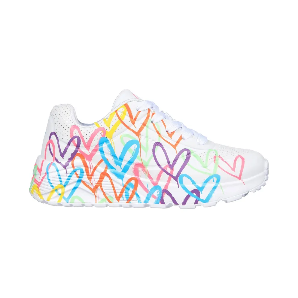 Skechers JGoldcrown: UNO Lite – Spread the Love Sneaker Weiß