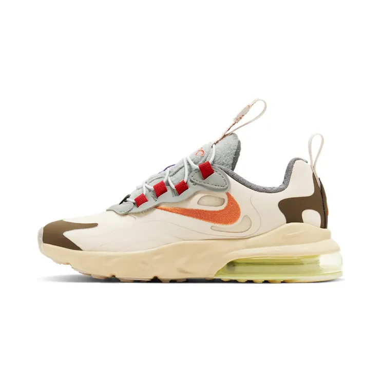 Nike Travis Scott x Air Max 270 React ENG PS ‘Cactus Trails’ Light Cream/Dark Hazel/Mica Green/Starfish (CV2414-200)