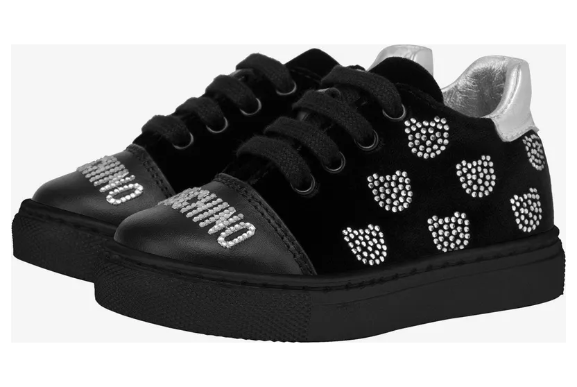 Moschino Sneakers Aus Samt Sparkling Teddy Bear (MNT75880MK430)