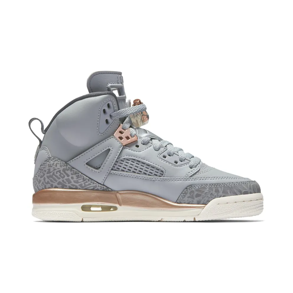 Jordan Spizike Wolf Grey Metallic Red Bronze (GS) Wolf Grey/Dark Grey-Metallic Red Bronze-Sail (535712-018)