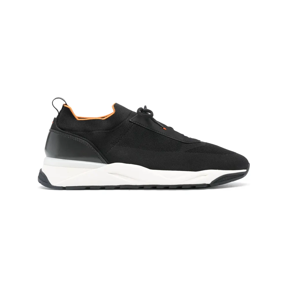 Santoni Knitted Panelled “Black” (MBIO21601BINN HODN01)