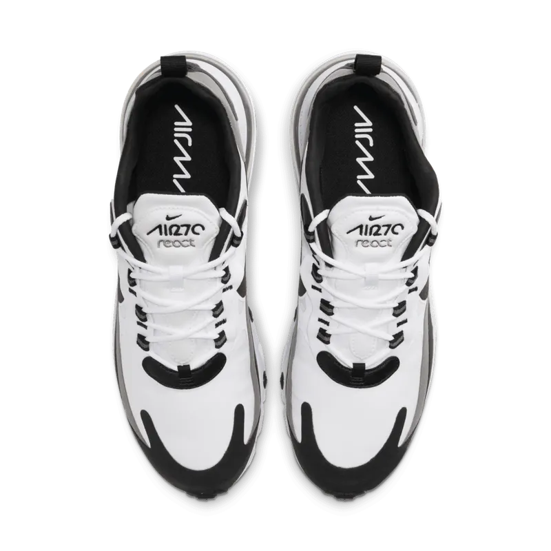 Nike Air Max 270 React White Black Metallic Pewter White/Black-Metallic Pewter (CT1264-101)
