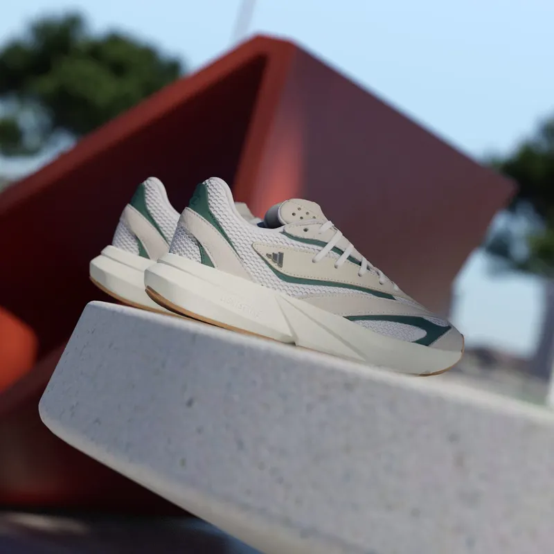 adidas Lightstride Off White Silver Metallic Collegiate Green (JH6961)