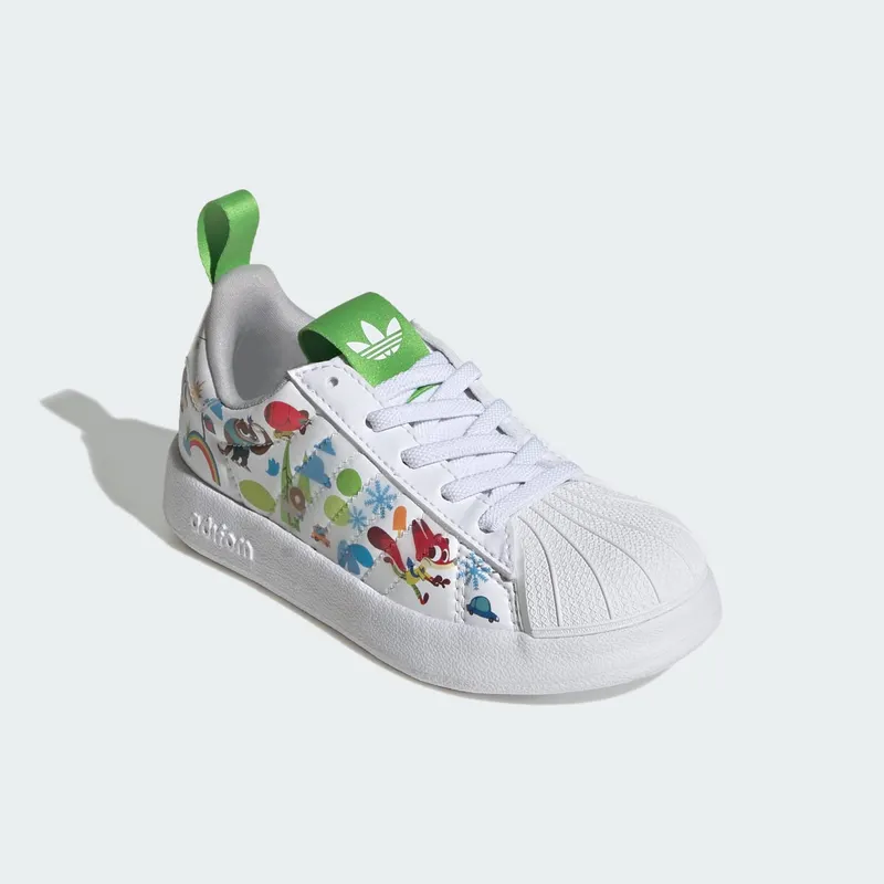 adidas adiFOM Superstar 360 Disney Cloud White Grey Two Semi Lucid Lime (JP8623)