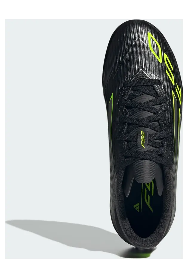 adidas F50 League Turf Core Black Iron Metallic Lucid Lemon (JH9999)